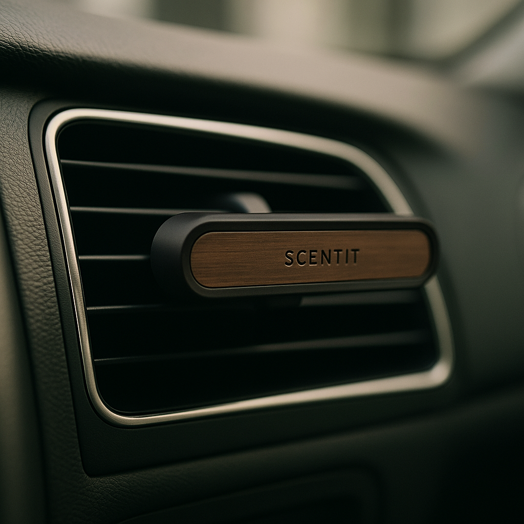 SCENTIT car air freshener clip on a car vent